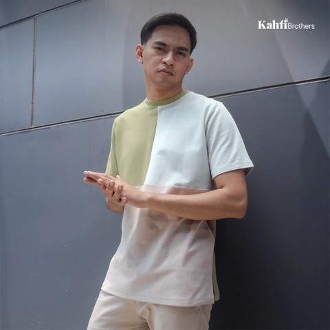 T-shirt Pria 3 tone Soft Pique - JAY OLIVE